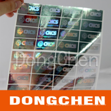 Adhesivo Transparente Siver Holograma Overlay para la tarjeta de PVC